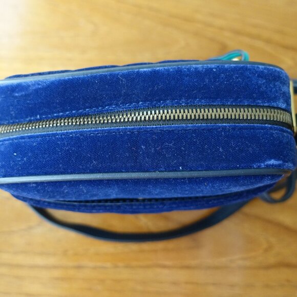 J.Crew Mini Velvet Signet H4031 Navy blue crossbody Cross Body Bag - Picture 7 of 7